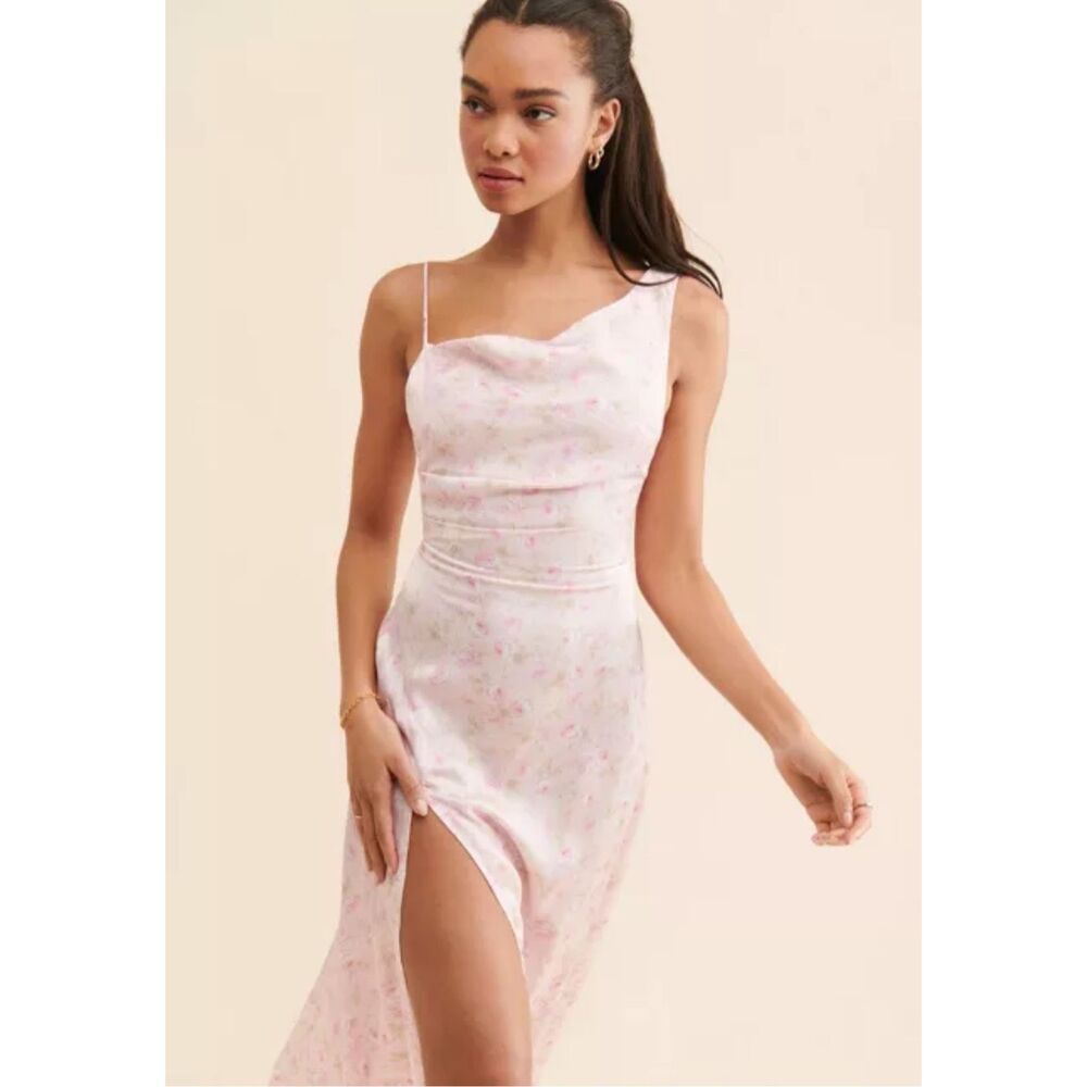 For Love & Lemons Llana Floral Midi Dress Size XS